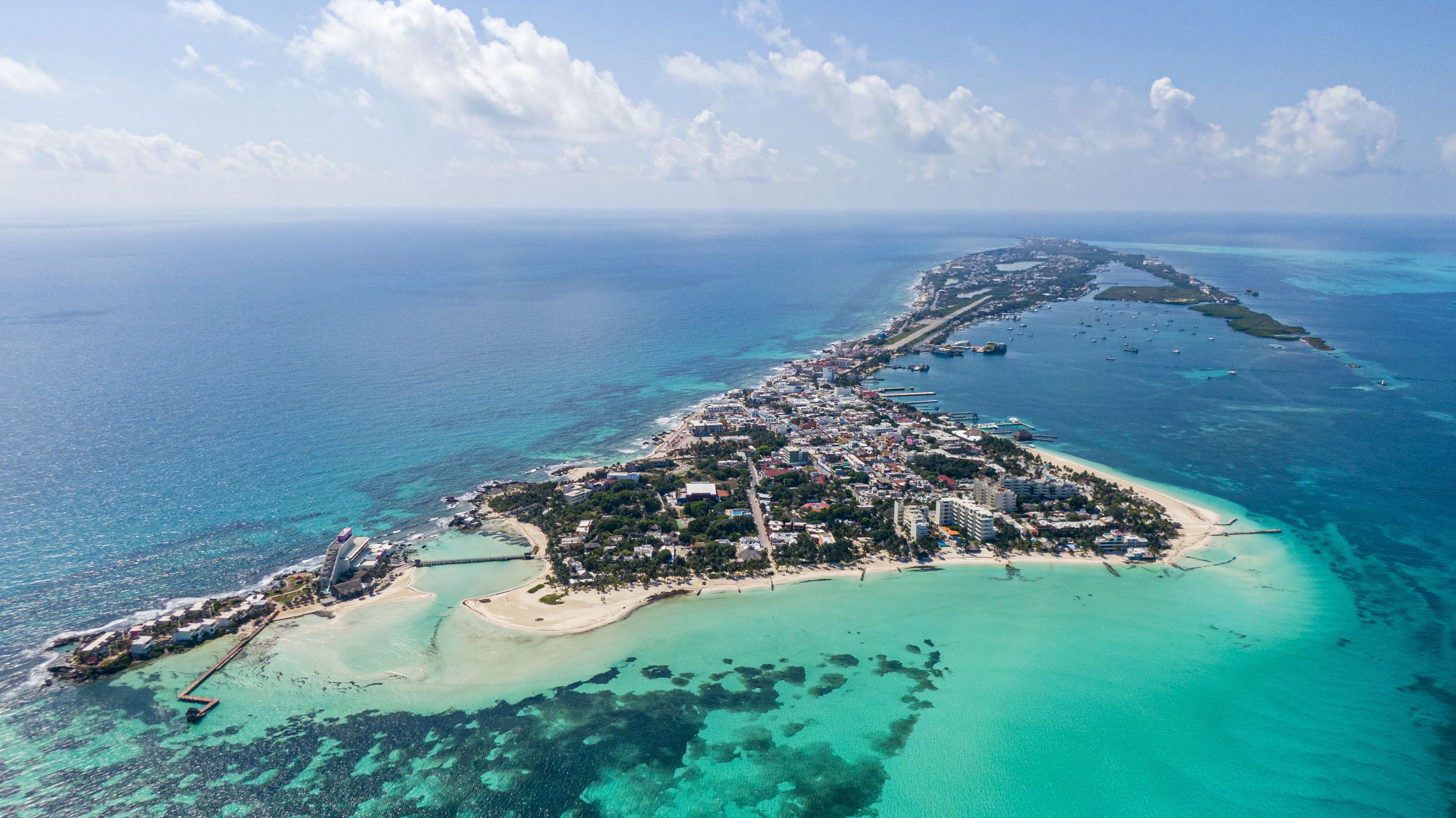 A small, laid-back island a short ferry from Cancún.